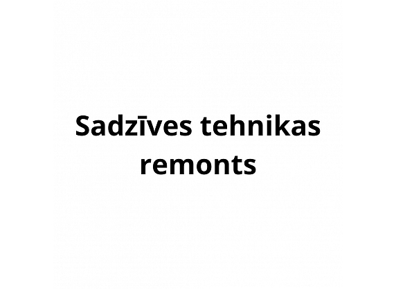 Sadzīves tehnikas remonts, Andersons M., individuālā darba veicējs
